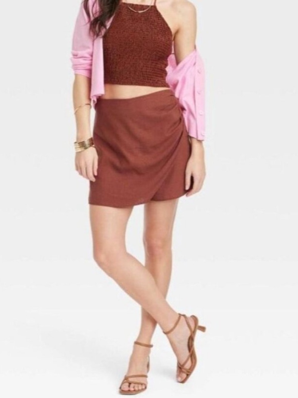 a new day linen blend skort 12